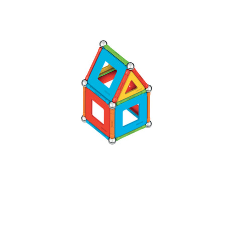 Jeu de construction magnétique - GEOMAG - Supercolor Panels Recycled 52 pieces - Jouet éducatif - 3D - Durable