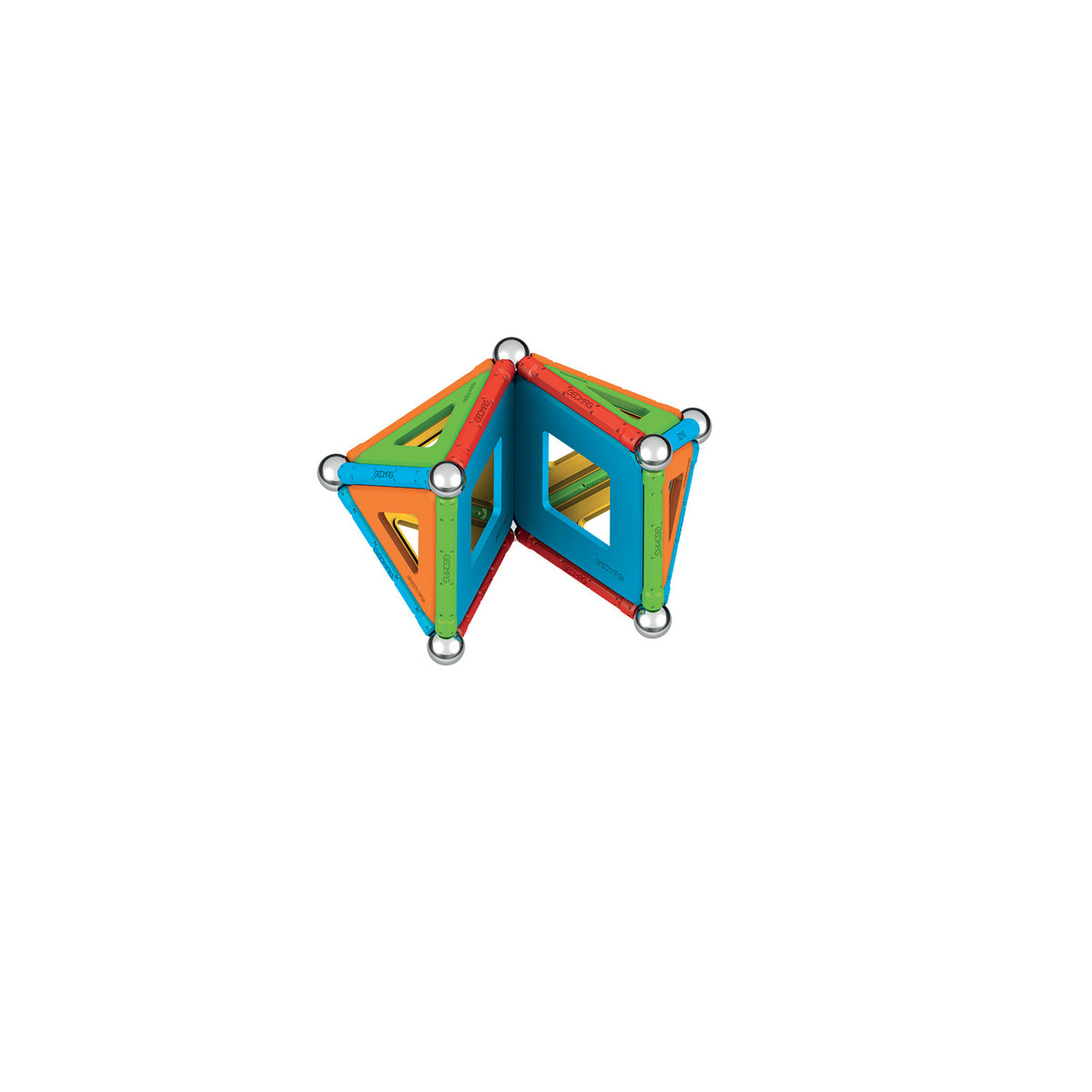 Jeu de construction magnétique - GEOMAG - Supercolor Panels Recycled 52 pieces - Jouet éducatif - 3D - Durable