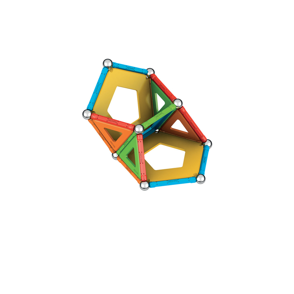 Jeu de construction magnétique - GEOMAG - Supercolor Panels Recycled 52 pieces - Jouet éducatif - 3D - Durable