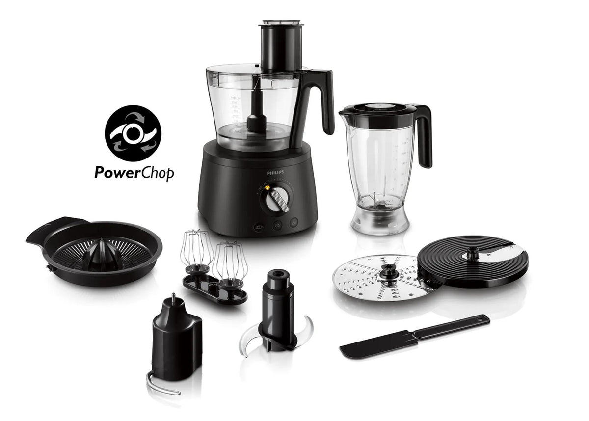Robot de cuisine multifonction - PHILIPS - HR7776/90 - Série 7000 - 1300W - 12 vitesses - Noir