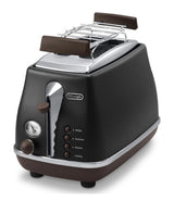 Grille-pain - DELONGHI - CTOV2103.BK - 900 W - 2 fentes - Noir mat / Chocolat