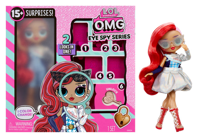 L.O.L. Surprise! - OMG Eye Spy Series - Spy - 1 Poupée, Vetements, Accessoires, Indices a Résoudre, Surprises a Découvrir