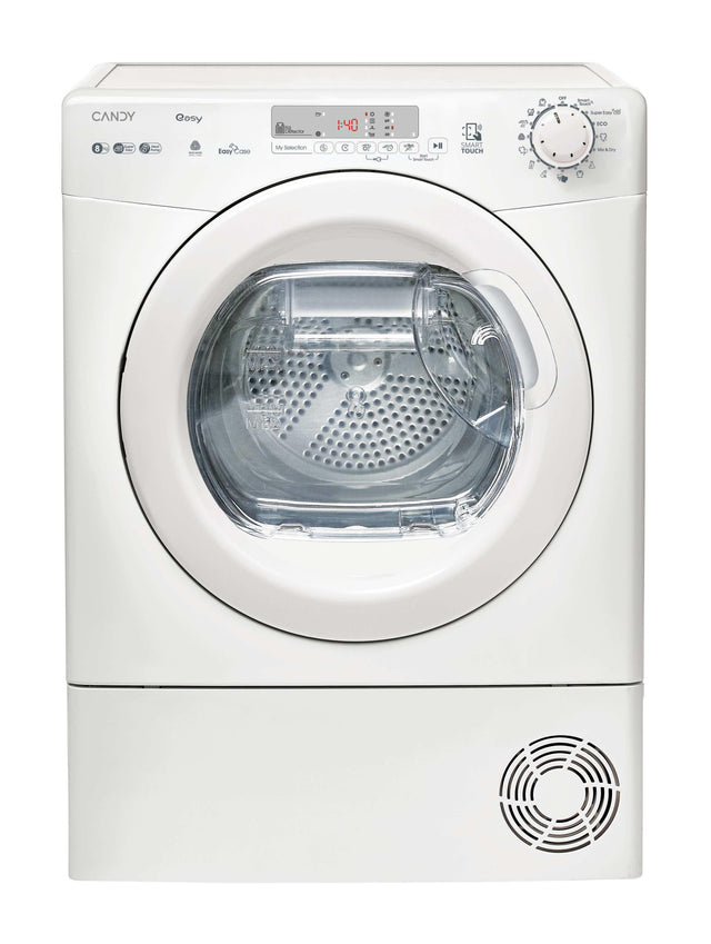Seche-linge pompe a chaleur CANDY EY EH8N1DE-S - 8 kg - Bac EasyCase - Connecté - Blanc