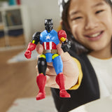 MixMashers Black Panther, figurine 12 cm personnalisable a mélanger et combiner avec accessoires, Marvel, des 4 ans