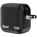 Chargeur secteur Verbatim Mini GaN 1x USB-A + 2x USB-C 70W (Noir)