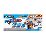 Blaster a Tir Rapide - ZURU - XSHOT Insanity Berzerko - Blaster a canon rotatif avec 8 fléchettes et tir rapide jusqu'a 27 metres