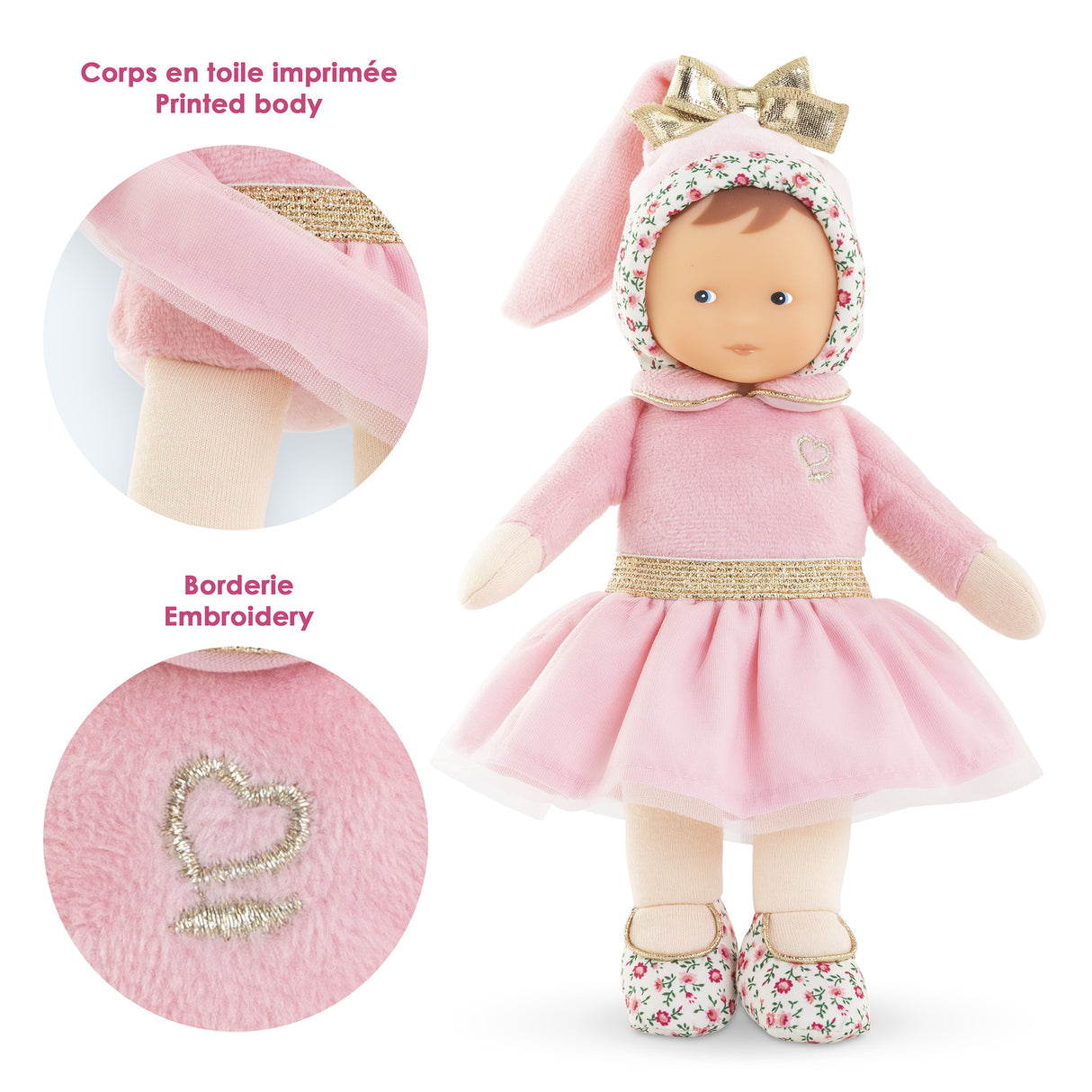 Doudou - Corolle - Miss Ballerine - 25 cm - Doux - Senteur de vanille