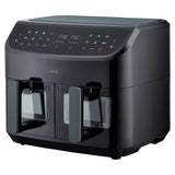 Friteuse a Air Chaud - MEDION - P20 XXL Twin - 2600 W - 2 paniers - 9 programmes - Noir