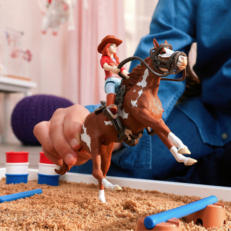Figurine L'aventure western de Hannah, Schleich 42775 Horse Club, des 5 ans