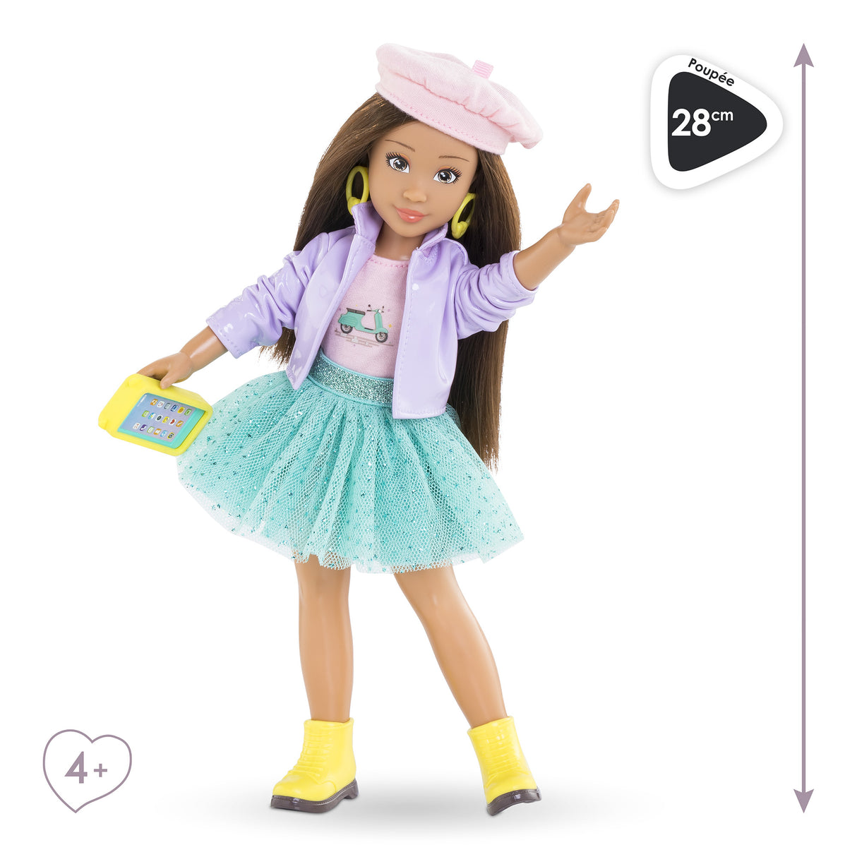 Poupée Mannequin - COROLLE - Luna Fashion Week Paris - 28 cm - 4 accessoires - Senteur vanille - Des 4 ans