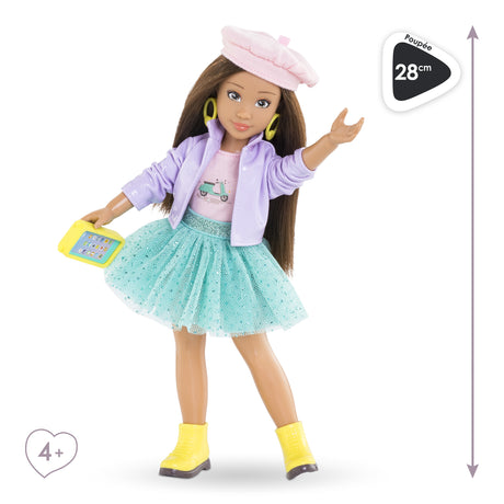 Poupée Mannequin - COROLLE - Luna Fashion Week Paris - 28 cm - 4 accessoires - Senteur vanille - Des 4 ans