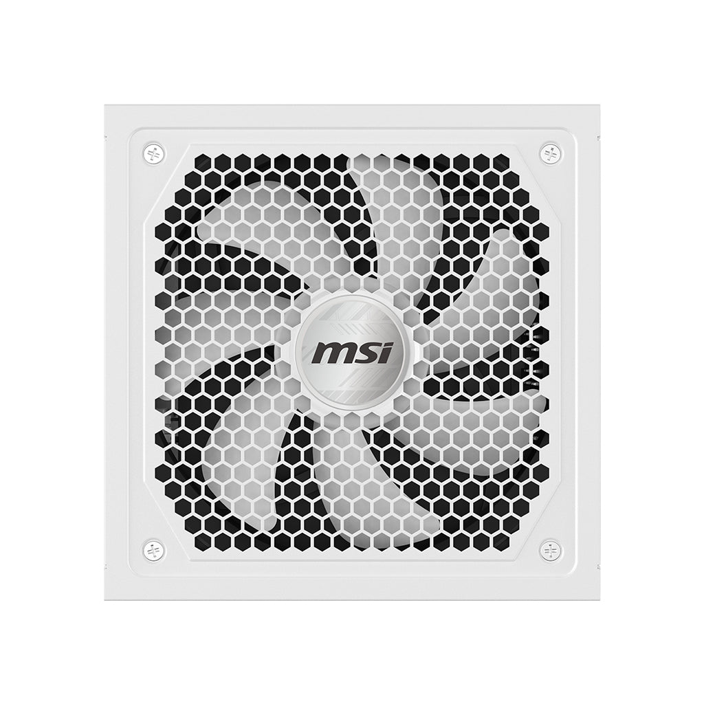 Bloc d'alimentation PC - MSI - MAG A1000GL - PCIe CEM 5.1 - 1000 W - Ventilateurs 135 mm - Blanc