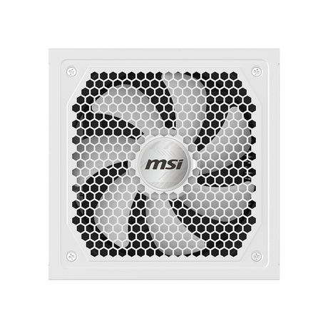Bloc d'alimentation PC - MSI - MAG A1000GL - PCIe CEM 5.1 - 1000 W - Ventilateurs 135 mm - Blanc
