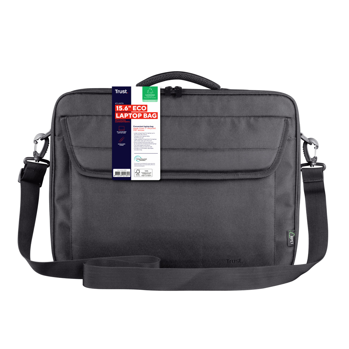 Sacoche Ordinateur Portable Trust Atlanta 15.6" max (Noir)