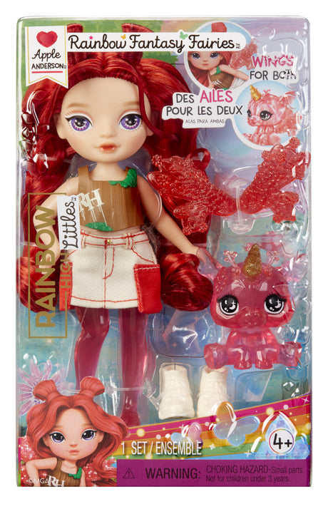 Rainbow High Littles Rainbow Fantasy Fairies Doll- Apple (Red)