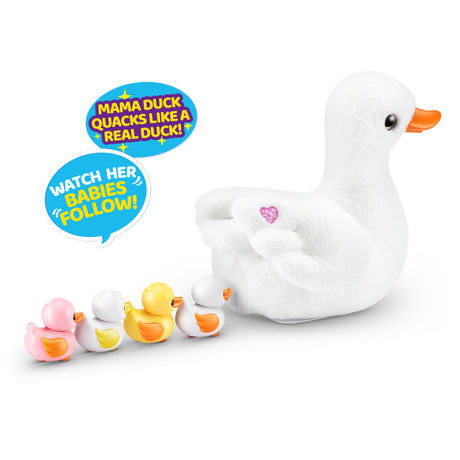 Jouet Interactif - ZURU - Mama Duck - Canetons interactifs suivant leur maman avec surprises a découvrir
