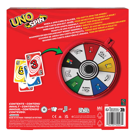 Jeu de cartes - MATTEL GAMES - UNO Wizz - Roue interactive - a partir de 7 ans - Mixte