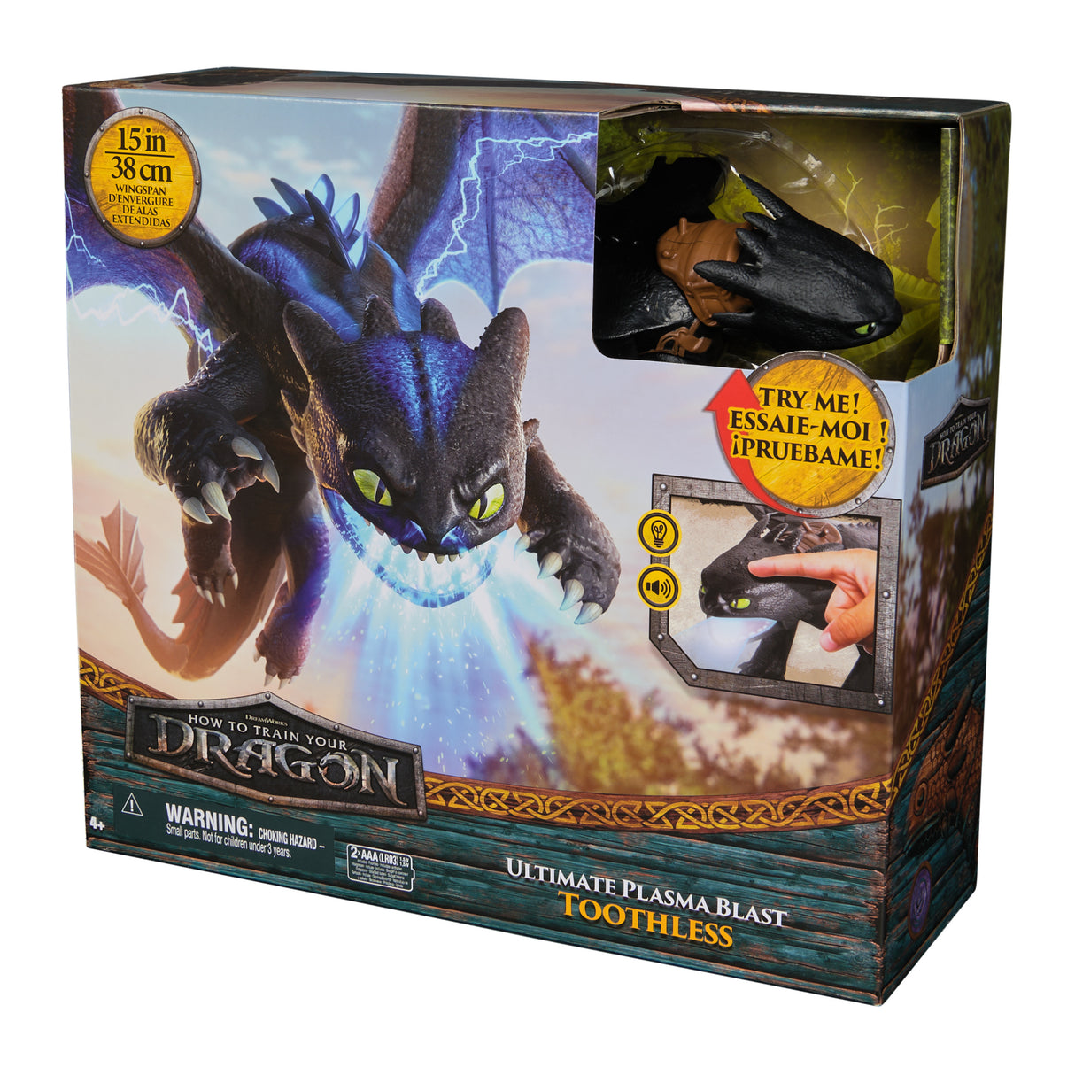 SPIN MASTERFIGURINE KROKMOU PLASMA BLAST 35 CM Dragons Movie