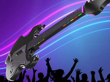 Guitare sans fil - PDP - Riffmaster - Playstation 4, playstation 5 et PC - Noir