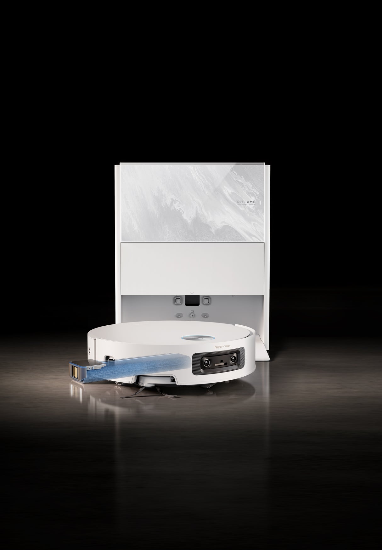 DREAME Aqua 10 Ultra Track Complete - Aspirateur Robot Laveur - Lavage 45 °C - Obstacles 6 cm - Nettoyage Auto de la Serpilliere