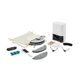 MEDION X21 SW - Robot Aspirateur Laveur avec Station de Vidange - Navigation Laser - Puissance 3000 Pa