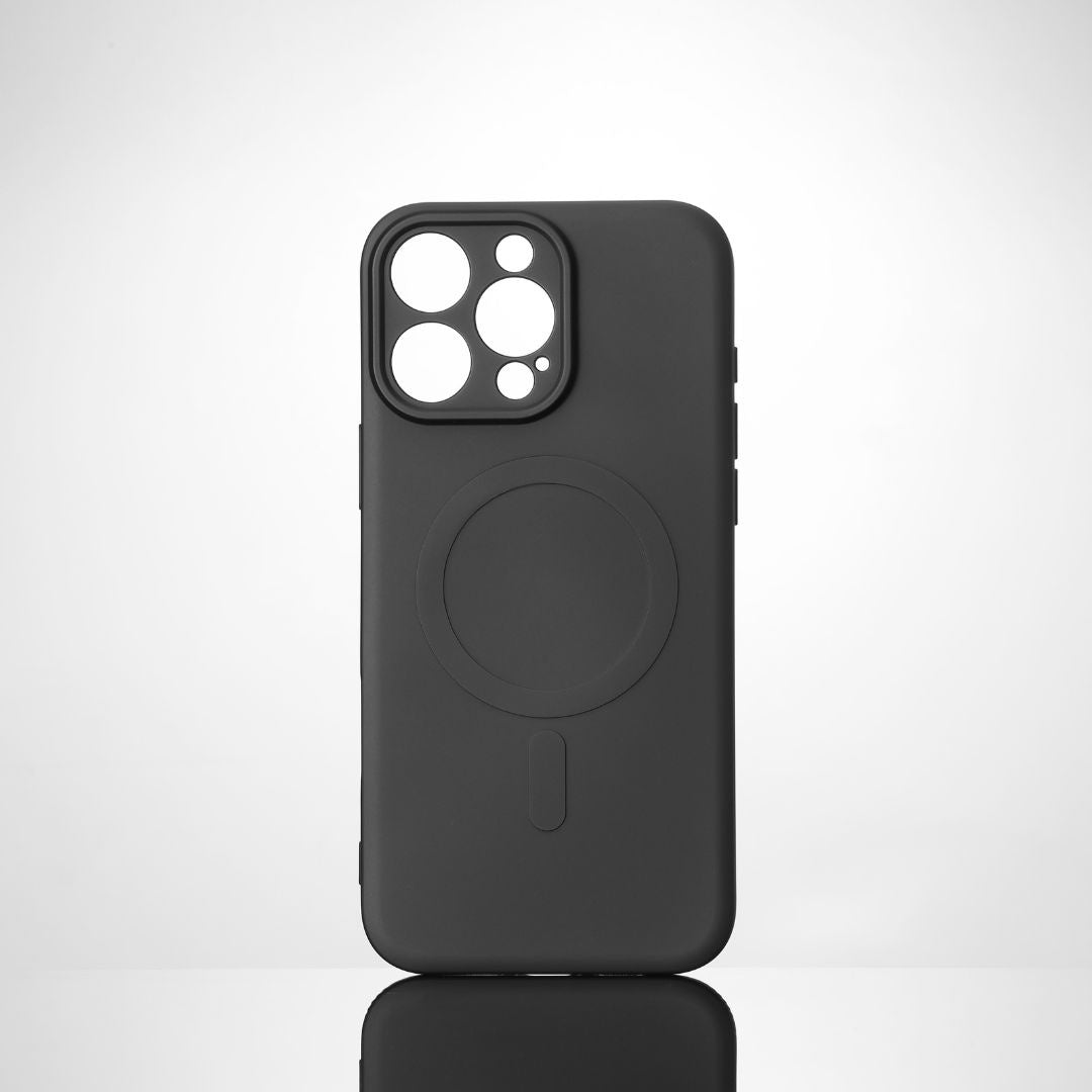 We coque de protection SILICONE APPLE IPHONE 16 PRO MAX Noir - Compatible MAGSAF