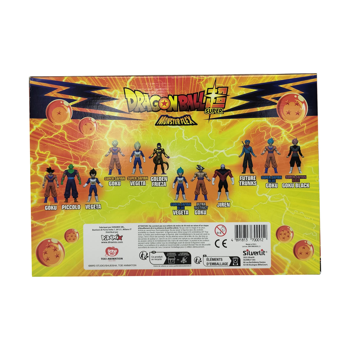 Figurine extensible DRAGON BALL - Pack de 3 - MONSTER FLEX