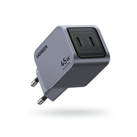 Chargeur secteur - UGREEN - GaN 2 Ports USB-C - 45W - Gris
