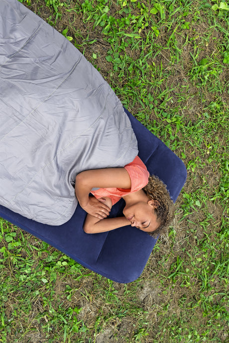 Matelas gonflable camping - BESTWAY - 1 place -185x76x22 cm avec pompe a pied intégrée