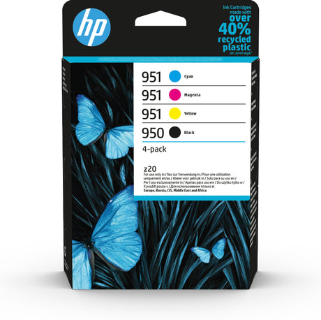 Cartouches d'encre HP 950/951 authentiques pour OfficeJet Pro 8600 - Pack de 4 (noir, cyan, magenta, jaune)