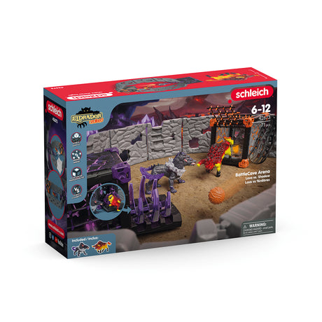 BattleCave Arena: Lave vs Ténebres, arene de combat pour figurines Eldrador, SCHLEICH 42673 Eldrador Creatures, des 7 ans
