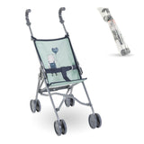 Poussette canne - COROLLE - Sauge - Légere - Pliable - Pour poupons 36/52 cm