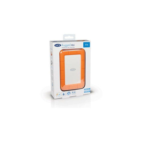 Disque dur externe - LACIE - Rugged Mini LAC9000298 - 2 To - 5400 trs/min - 3.2 Gen 1 - Orange / Argent