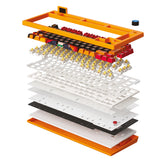 Clavier filaire/sans fil - Mécanique - KONIX - Naruto Shippuden - Édition Pro Collector Numérotée - AZERTY - LED RVB