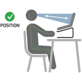 Support pour ordinateur Port Support ergonomique en aluminium pour ordinateurs portables de 10'' a 15,6''