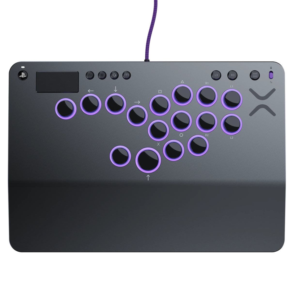 Manette de combat sans levier - Playstation - Victrix Pro KO Leverless Fight Stick - Gris