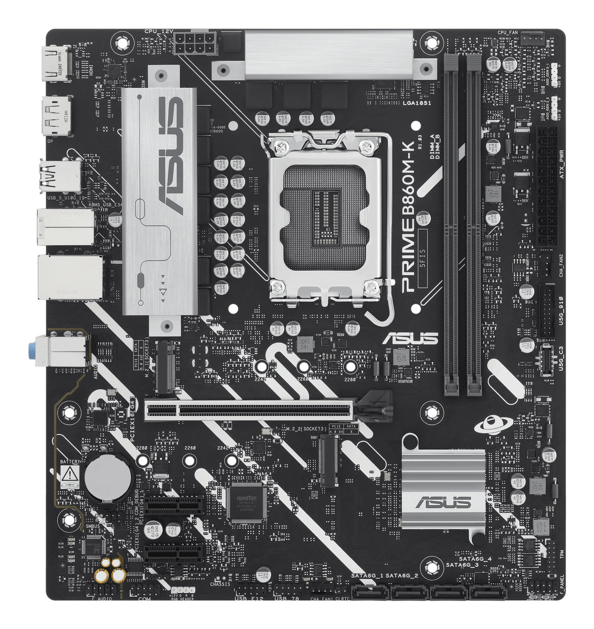 Carte mere - ASUS - PRIME B860M-K - Intel B860 LGA 1851 (Socket V1) micro ATX