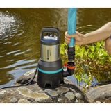 Pompe d'évacuation eau chargée 25000 GARDENA  1100W  Débit max 25000l/h & pression max 1.1bar  Extension garantie 5 ans (9046-20)