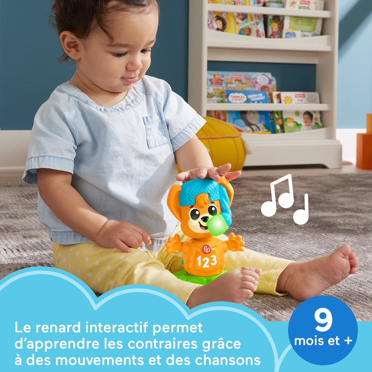 Fisher-Price-Link Squad Renard Contraires-Jouet d'éveil musical HYK94