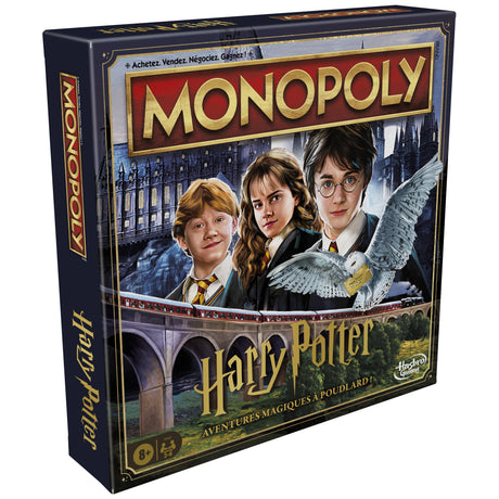 Monopoly Harry Potter édition, Jeu de société de plateau, Aventures magiques a Poudlard, des 8 ans, 2 a 6 joueurs