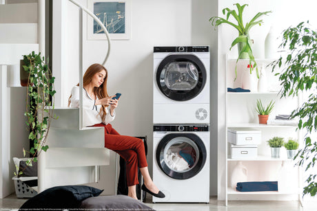 Lave-linge hublot HOOVER HWP 610AMBC/1-S - 10 kg - Induction - 1600 trs/min - Classe A - Connecté - Vapeur -  Blanc