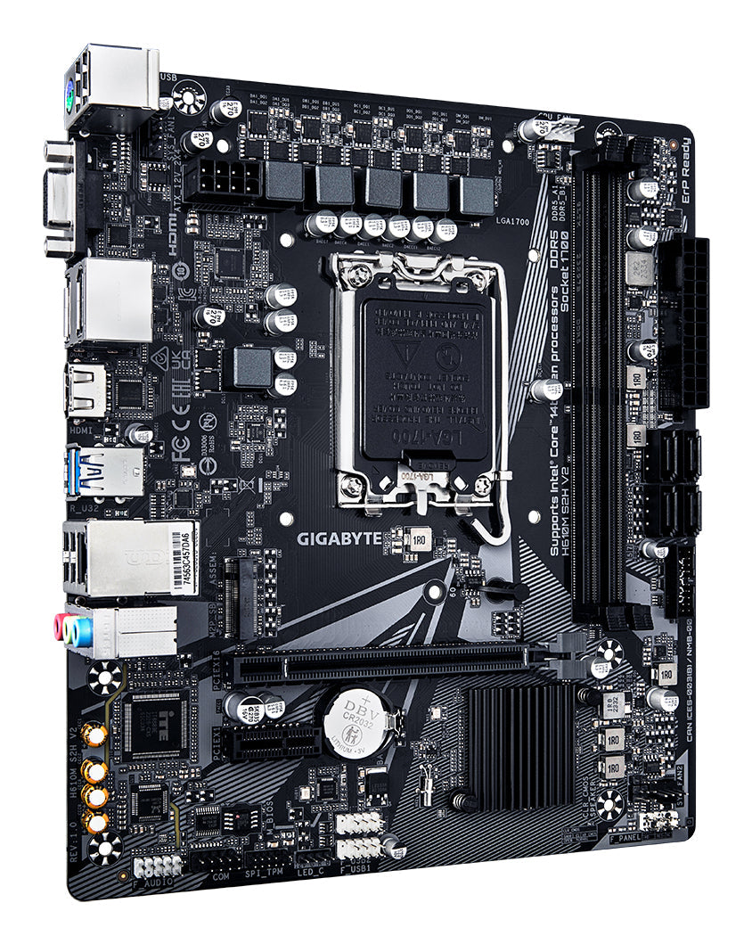 Carte Mére Gigabyte H610M S2H V2 DDR5 (Intel LGA 1700) Micro ATX