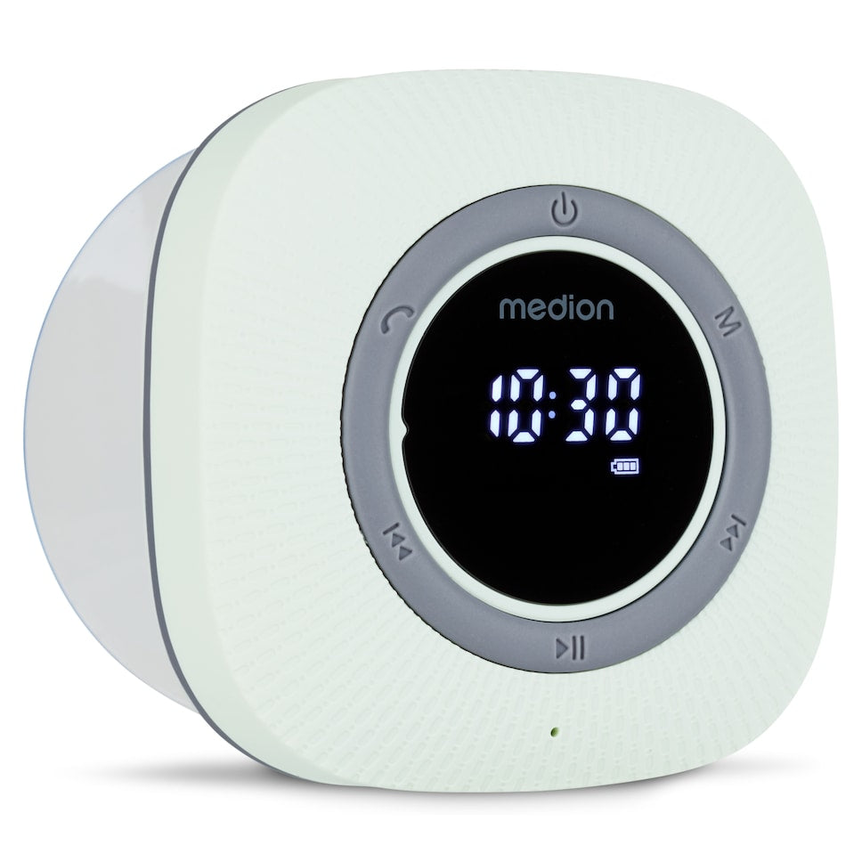 Radio de Douche - MEDION - FM - Bluetooth - IPX6 - Ventouse de fixation - Vert