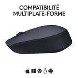 Souris - Sans fil - Logitech - M170 - Gris - Ambidextre