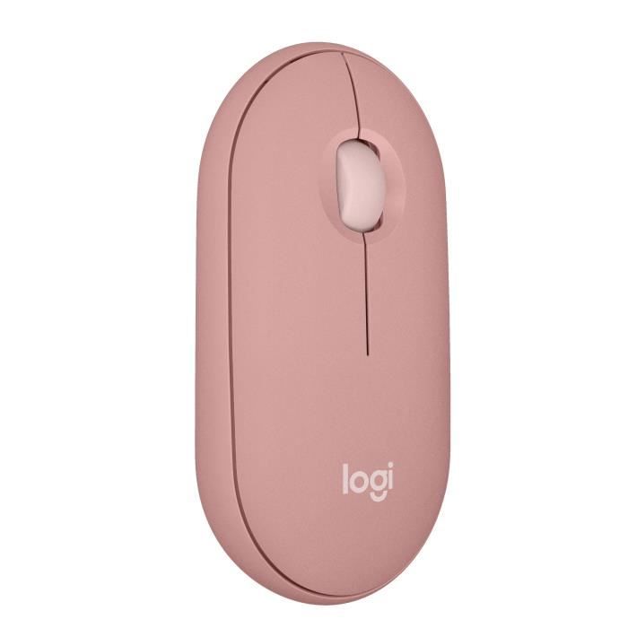 Souris - Sans fil - Logitech - Pebble Mouse 2 M350s - Rose