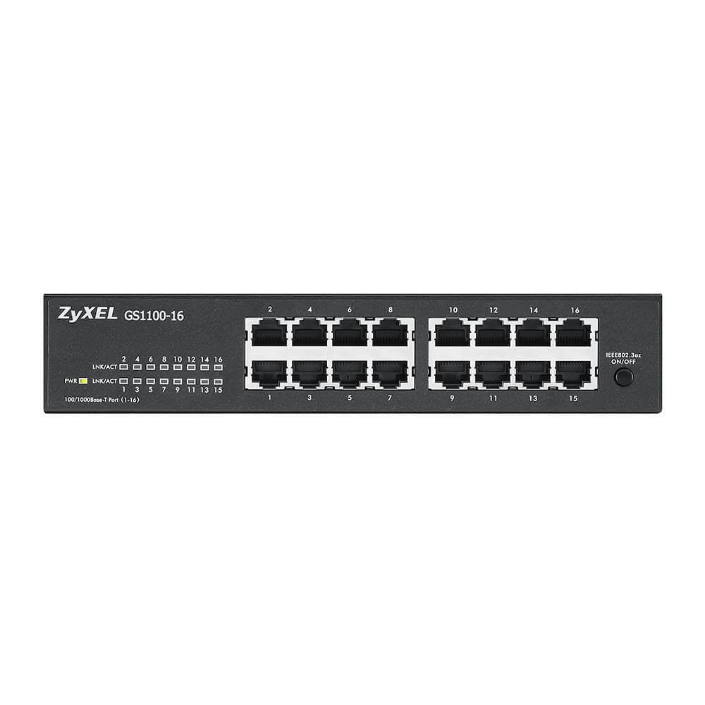 Switch réseau ethernet Gigabit Zyxel GS1100 v3 - 16 ports