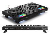 HERCULES DJCONTROL INPULSE 500 - Contrôleur DJ - Interface audio et mixeur hardware intégrés - 16 pads rétroéclaires (RGB) - Noir