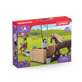 Box de lavage pour chevaux Emily et Luna, coffret schleich avec 19 éléments inclus dont 1 cheval schleich, coffret figurines écurie