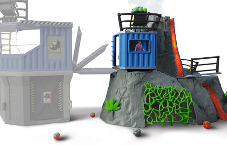 Expédition au grand Volcan, 1 figurine de chercheuse et 2 jouets dinosaures, Pour enfants des 5 ans, Schleich 42564 DINOSAURS
