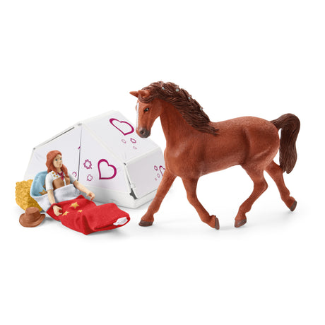 Voyage en voiture avec remorque pour chevaux, Coffret figurines Schleich 42535 Horse Club pour enfants de 5 ans